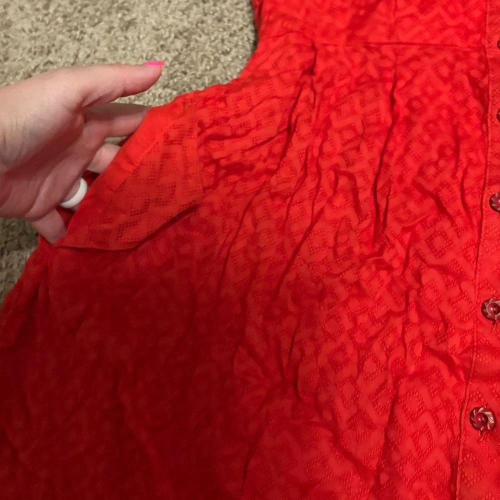 Postmark Anthropologie Four Corners high-low collared dress Size 2 100% cotton - Picture 2 of 10